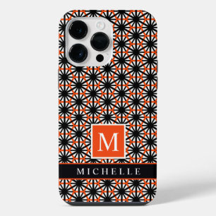 Coque Pour Pour iPhone 14 Pro Max Géométrique Noir Rouge Blanc Personnalisable