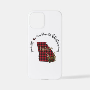 Coque iPhone 12 Mini Georgia A Plaid All Come Home Pour Noël