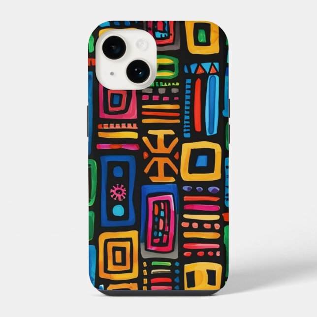 Coque iPhone Ghana Kente (Verso)