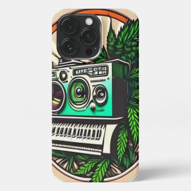 Coque iPhone gift for music&weed lovers (Verso)