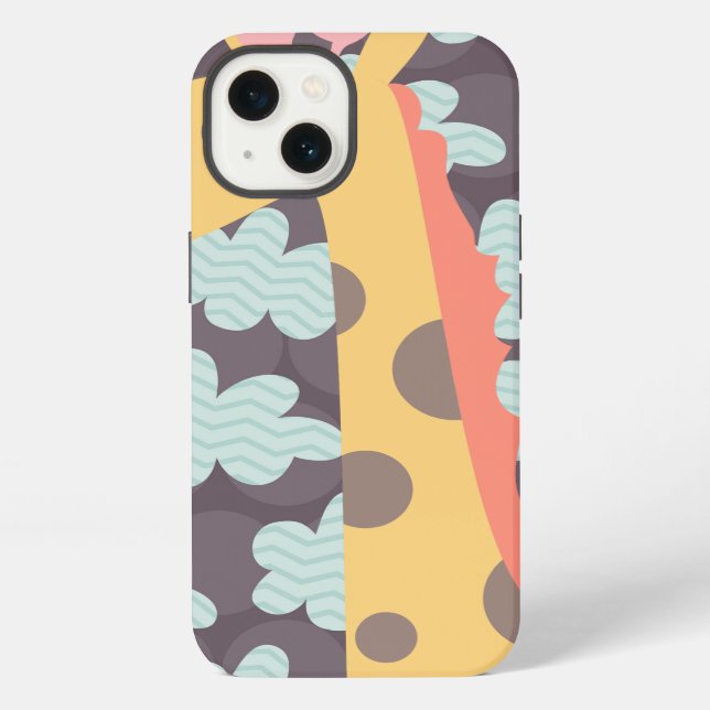 Coque iPhone Girafe et Nuages (Verso)