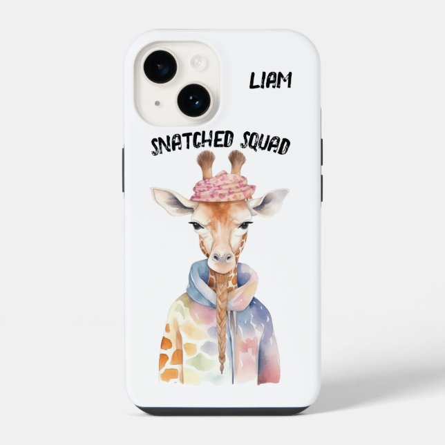 Coque iPhone Giraffe "Escouade arrachée" (Verso)