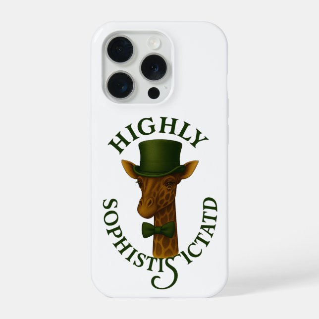 Coque iPhone Giraffe sophistiquée (Verso)