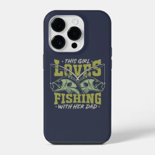 Coque Pour iPhone 14 Plus Girl Love Fishing With Her Papa Fishing Papa citat