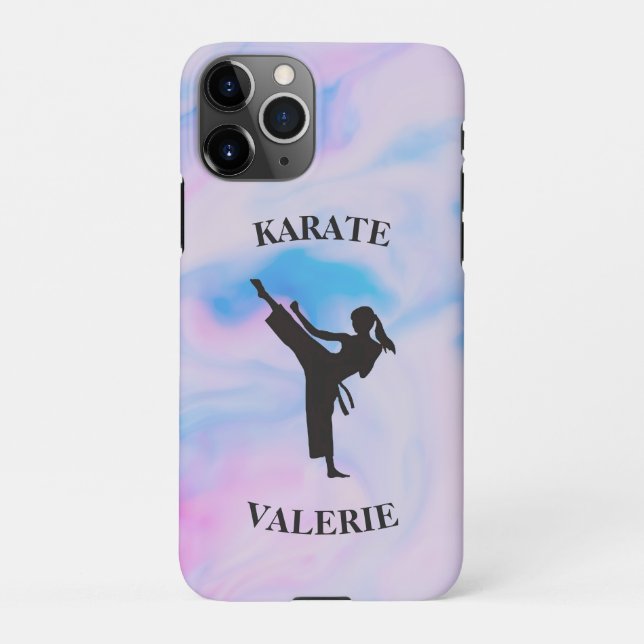 Coque iPhone Girls Karate Pastel Swirl (Dos)