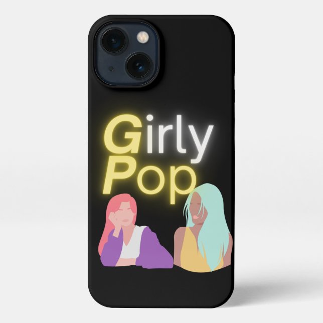 Coque iPhone Girly pop phone  (Verso)