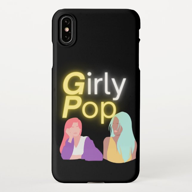 Coque iPhone Girly pop phone (Dos)