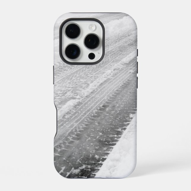 Coque iPhone Glace et neige texturée (Verso)