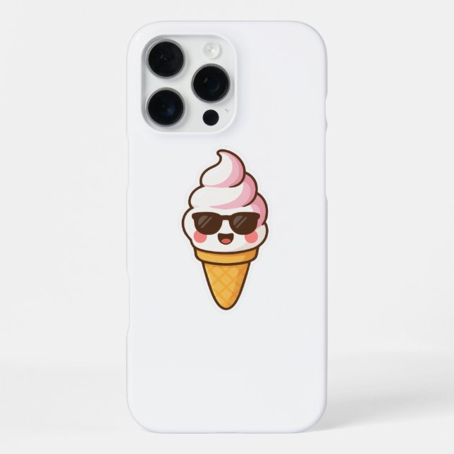 Coque iPhone Glace Kawaii Cool (Verso)