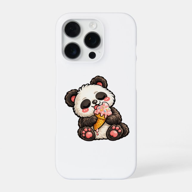 Coque iPhone Glace Panda Mignon (Verso)