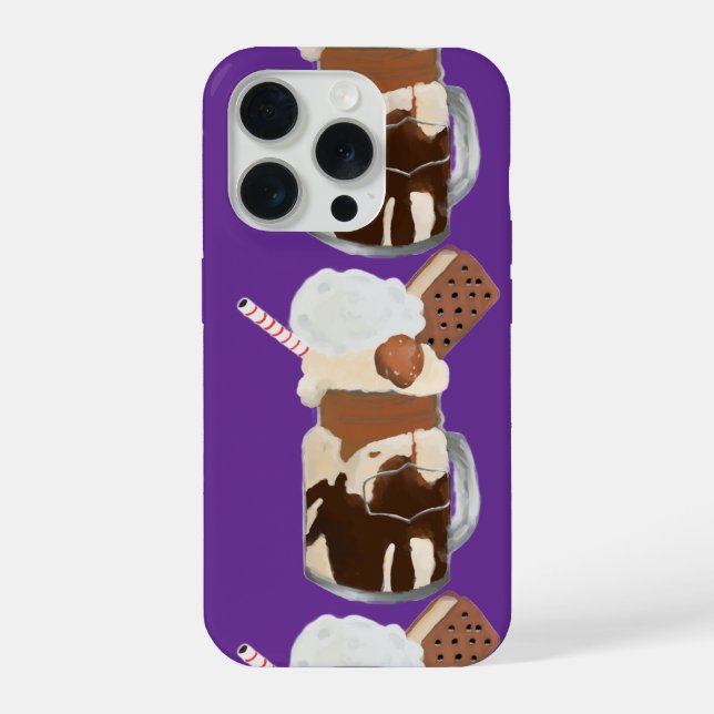 Coque iPhone Glaces Sundae Desserts Amusants (Verso)