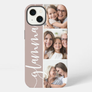 Etui iPhone 13 Glamma Script Grand-mère Photo Collage