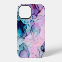 Glamour Moderne Rose Violet Turquoise Éthéré Encre