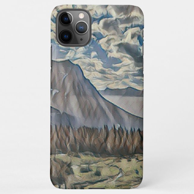 Coque iPhone Glancier National Park Art Phone Case (Dos)