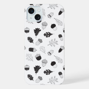 Coque iPhone 15 Plus Glands et feuilles