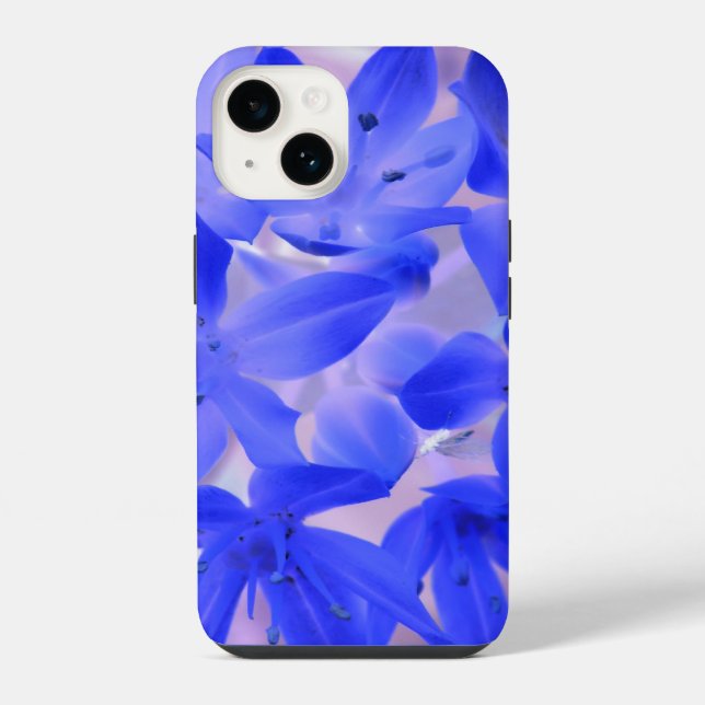 Coque iPhone Gloire de la Neige Bleu Choquant (Verso)