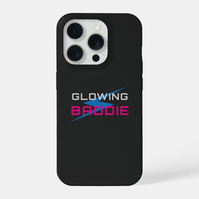 Coque iPhone Glowing Baddie Neon Aesthetic (Verso)