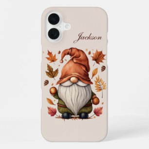 Coque iPhone 16 Plus gnome saisonnier ajouter un nom