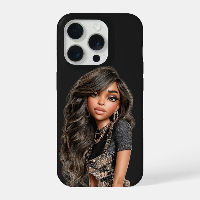 Coque iPhone Gold Buckle Editorial Phone Case (Verso)