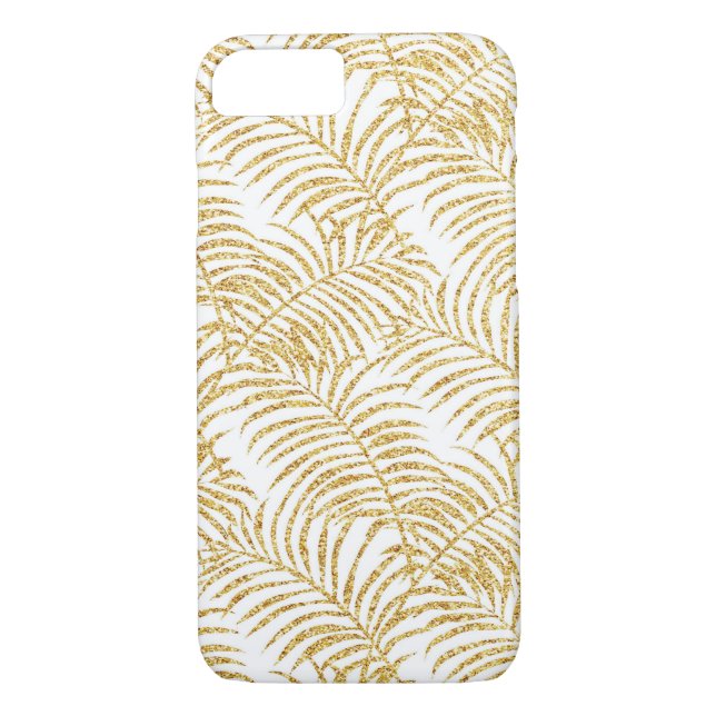 Coque iphone Gold Palm Leave (Dos)
