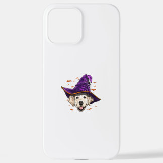 Coque iPhone 12 Pro Max Golden Retriever sorcier Drôle cadeaux d'Halloween