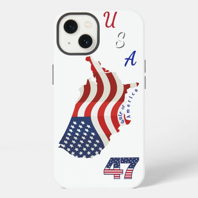 Coque iPhone Golfe d'Amérique USA 47 (Verso)