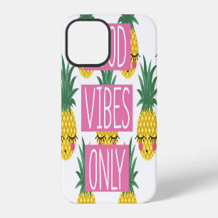 Coque iPhone 12 Good Vibes Pineapples Motif d'été
