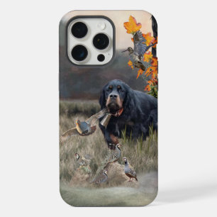 Coque iPhone 15 Pro Max Gordon Setters, Passion pour les oiseaux, Art