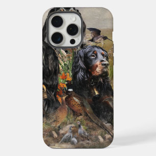Coque iPhone 15 Pro Max Gordon Setters, Passion pour les oiseaux, Art