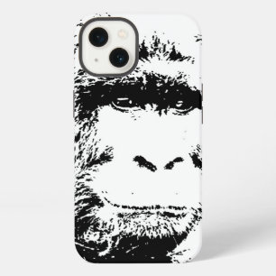 Etui iPhone 13 Gorille Noir & Blanc