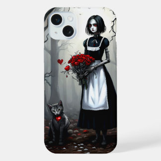 Coque iPhone 15 Plus Gothique Robot Girl