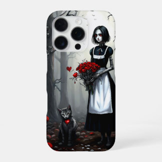 Coque iPhone 16 Pro Gothique Robot Girl