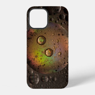 Coque iPhone 12 Gouttelettes d'eau sur panneau de verre