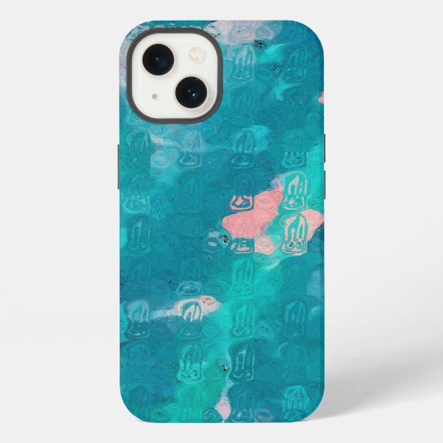Coque iPhone Gouttes de pluie Abstrait (Verso)