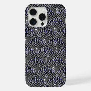 Coque iPhone 15 Pro Max Gouttes de pluie sur le métal