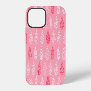 Coque iPhone 12 Gouttes d'eau gribouillées : motif vintage
