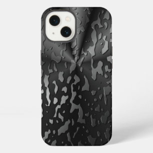 Etui iPhone 13 Gouttes d'eau sur verre noir