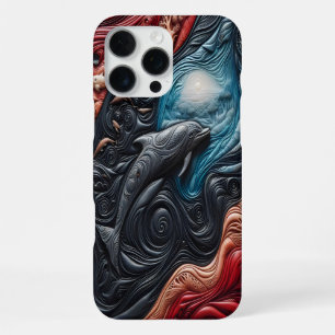 Coque iPhone 16 Pro Max Grâce au dauphin dans la vibrance