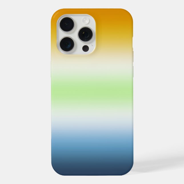 Coque iPhone Gradient AroAce Agender Pride (Verso)