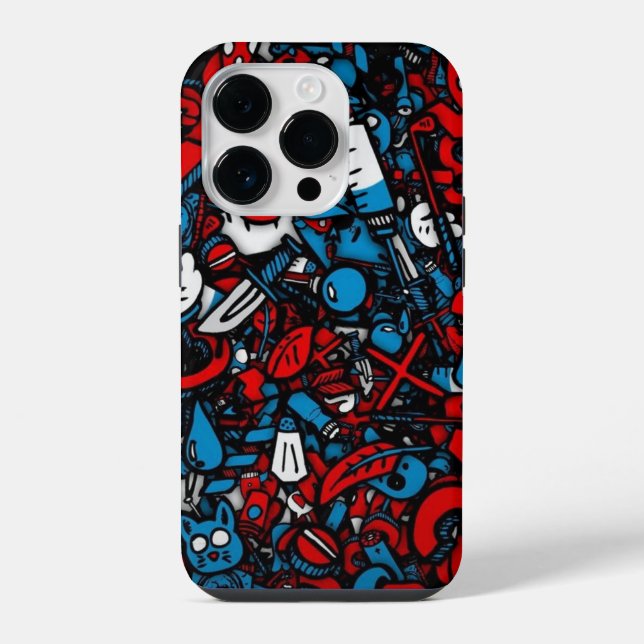 Coque iPhone Graffiti coloré (Verso)
