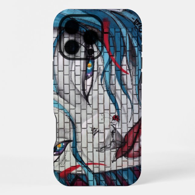 Coque iPhone Graffiti de fille asiatique  (Verso)