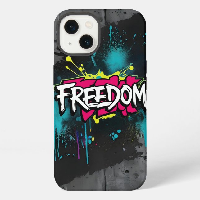 Coque iPhone Graffiti de rue chaotique (Verso)