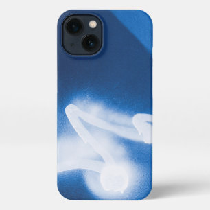 Etui iPhone 13 Graffiti pulvérisé sur le Coque en métal bleu - Ma