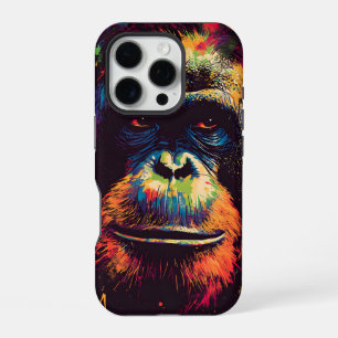 Coque iPhone 16 Pro Graffiti sauvage Gorille de la jungle urbaine