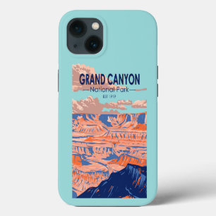 Etui iPhone 13 Grand Canyon Parc national d'Arizona Vintage