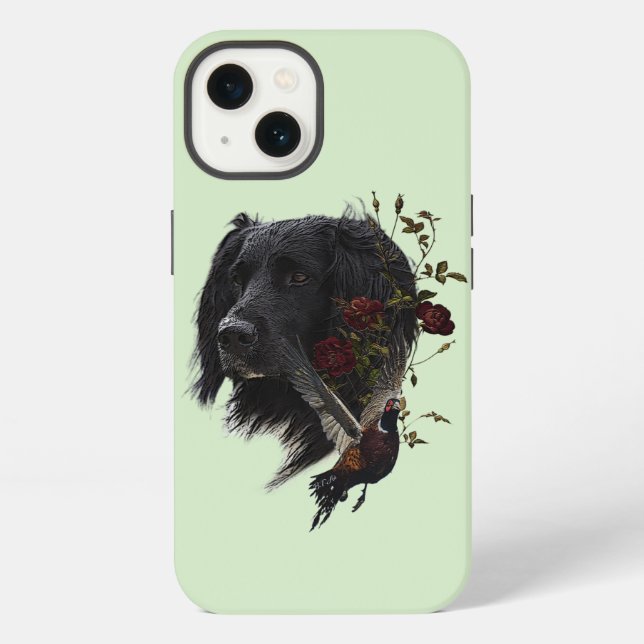 Coque iPhone Grand Munsterlander avec faisan (Verso)