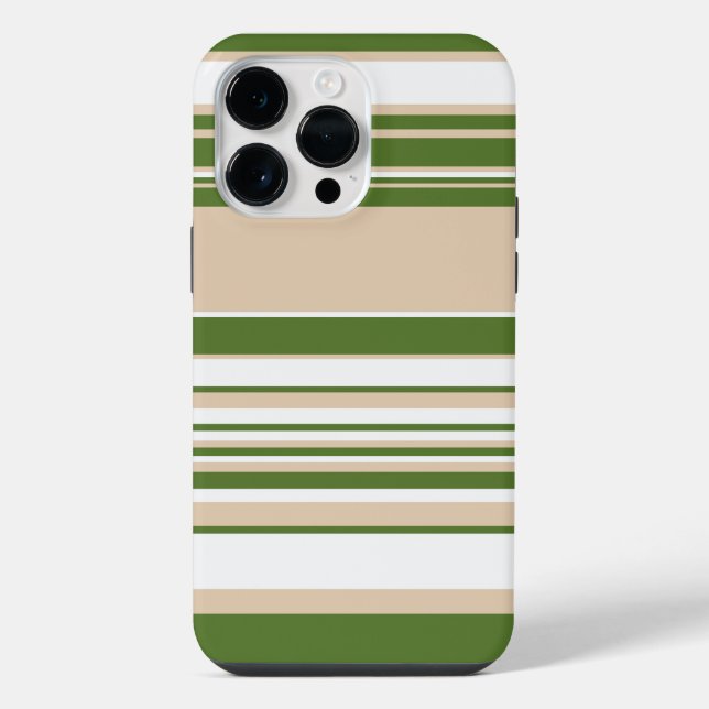 Coque iPhone Grandes complexes - Blanc, Sable et Vert Palme (Verso)