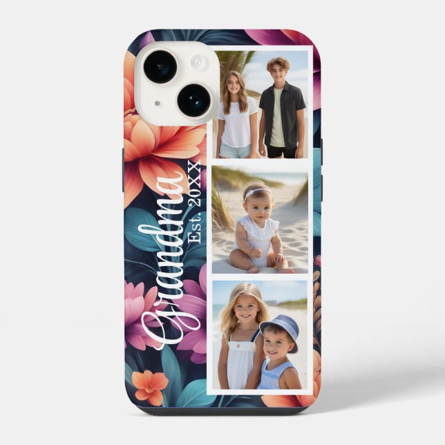 Coque iPhone Grandma photo personnalisée (Verso)