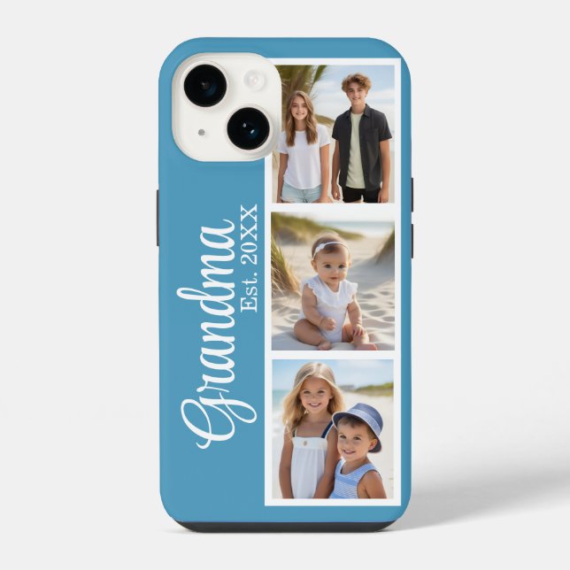 Coque iPhone Grandma photo personnalisée (Verso)