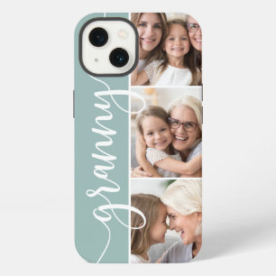 Etui iPhone 13 Granny Script Grandma Photo Collage